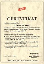 Certyfikat Dehn